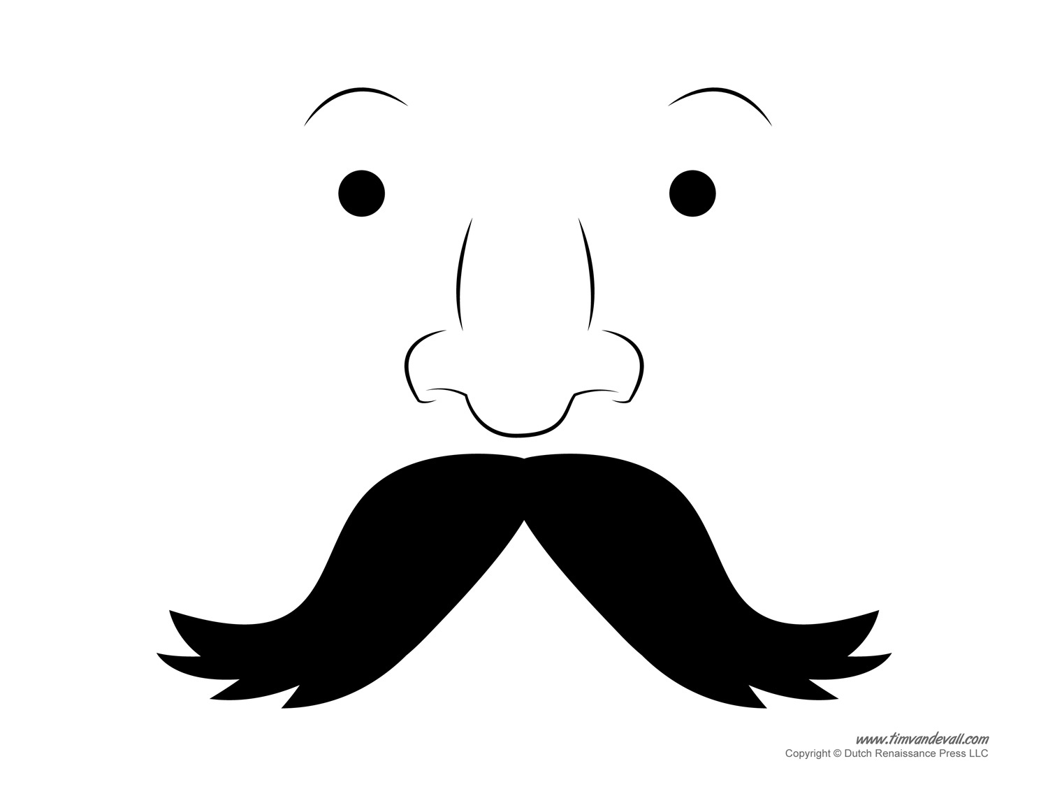 Printable Mustache Template - Tim'S Printables with regard to Free Mustache Template