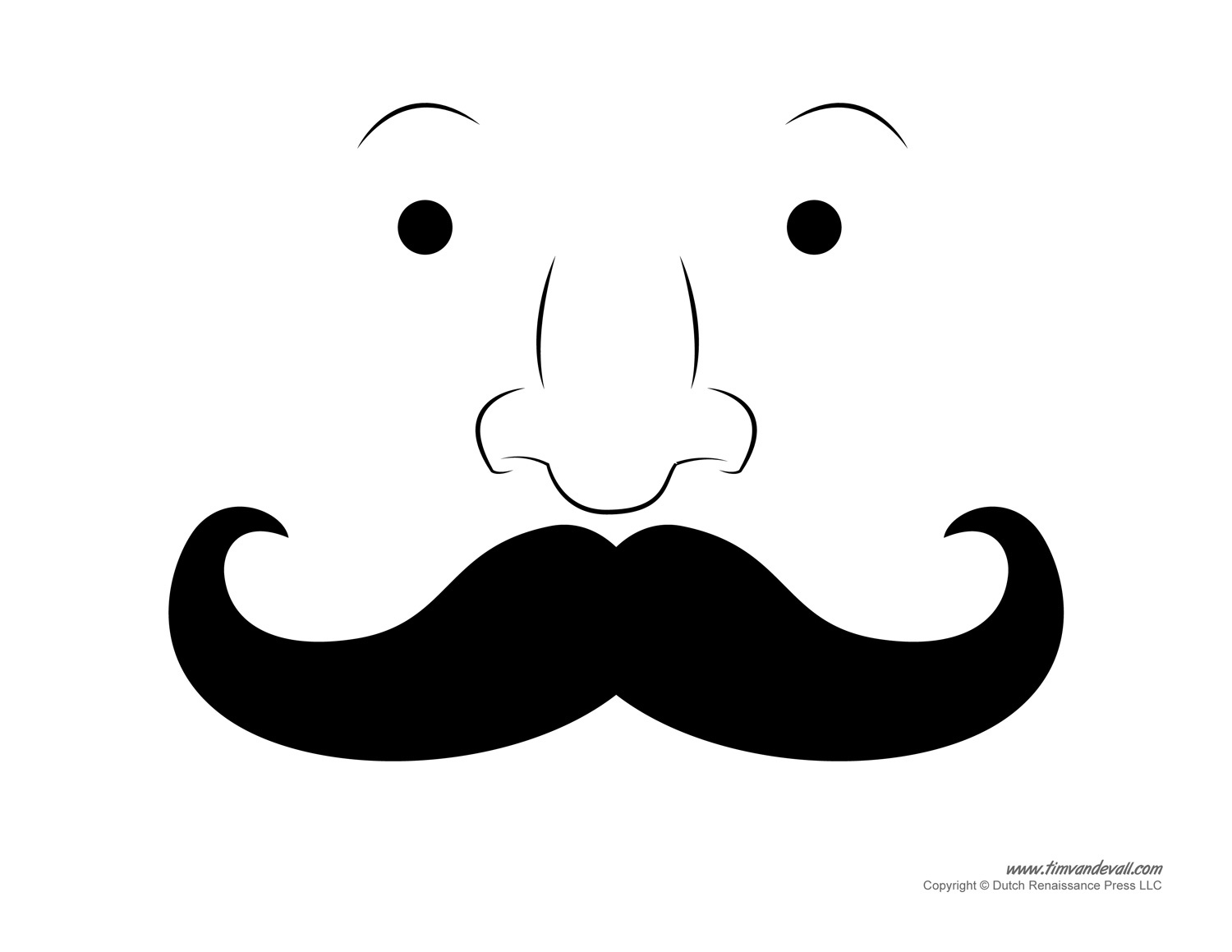 Printable Mustache Templates | Mustaches For Kids for Free Printable Mustache Stencils