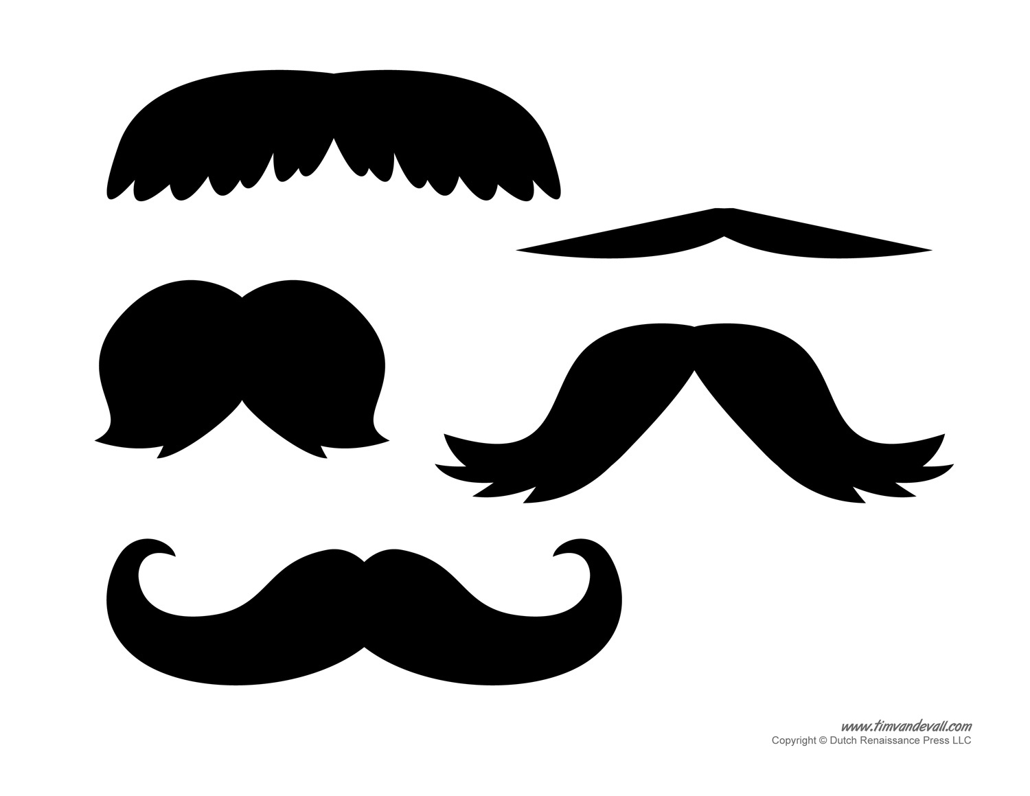 Printable Mustache Templates | Mustaches For Kids intended for Free Printable Mustache Stencils