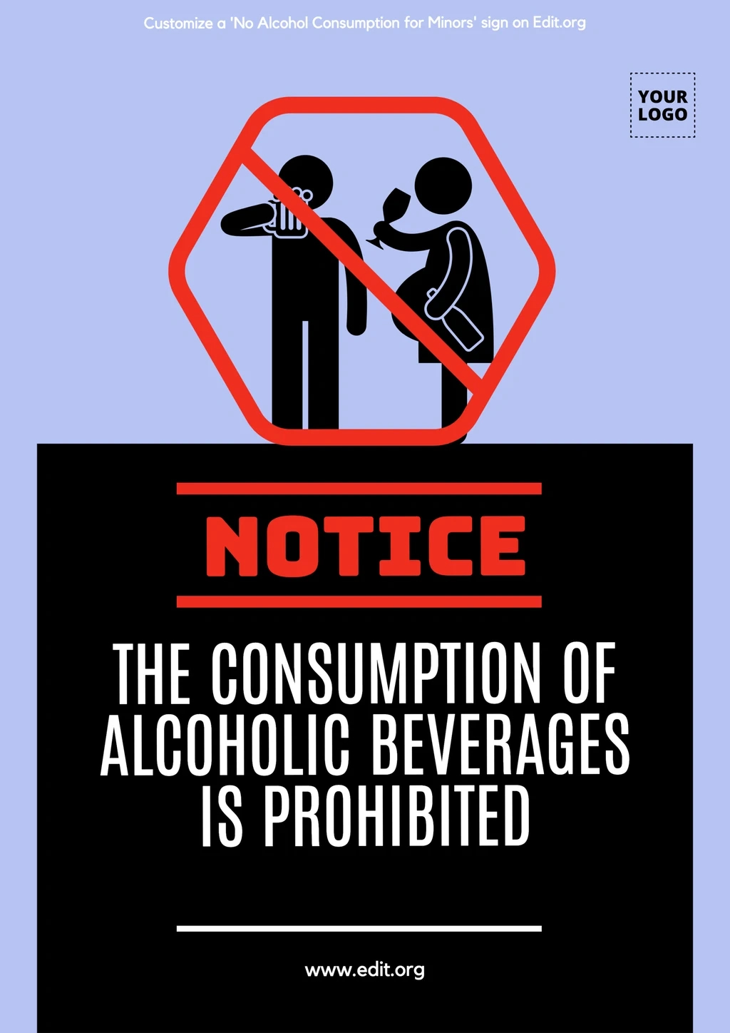 Printable No Alcohol Sales To Minors Signs pertaining to Free Printable No Alcohol Signs