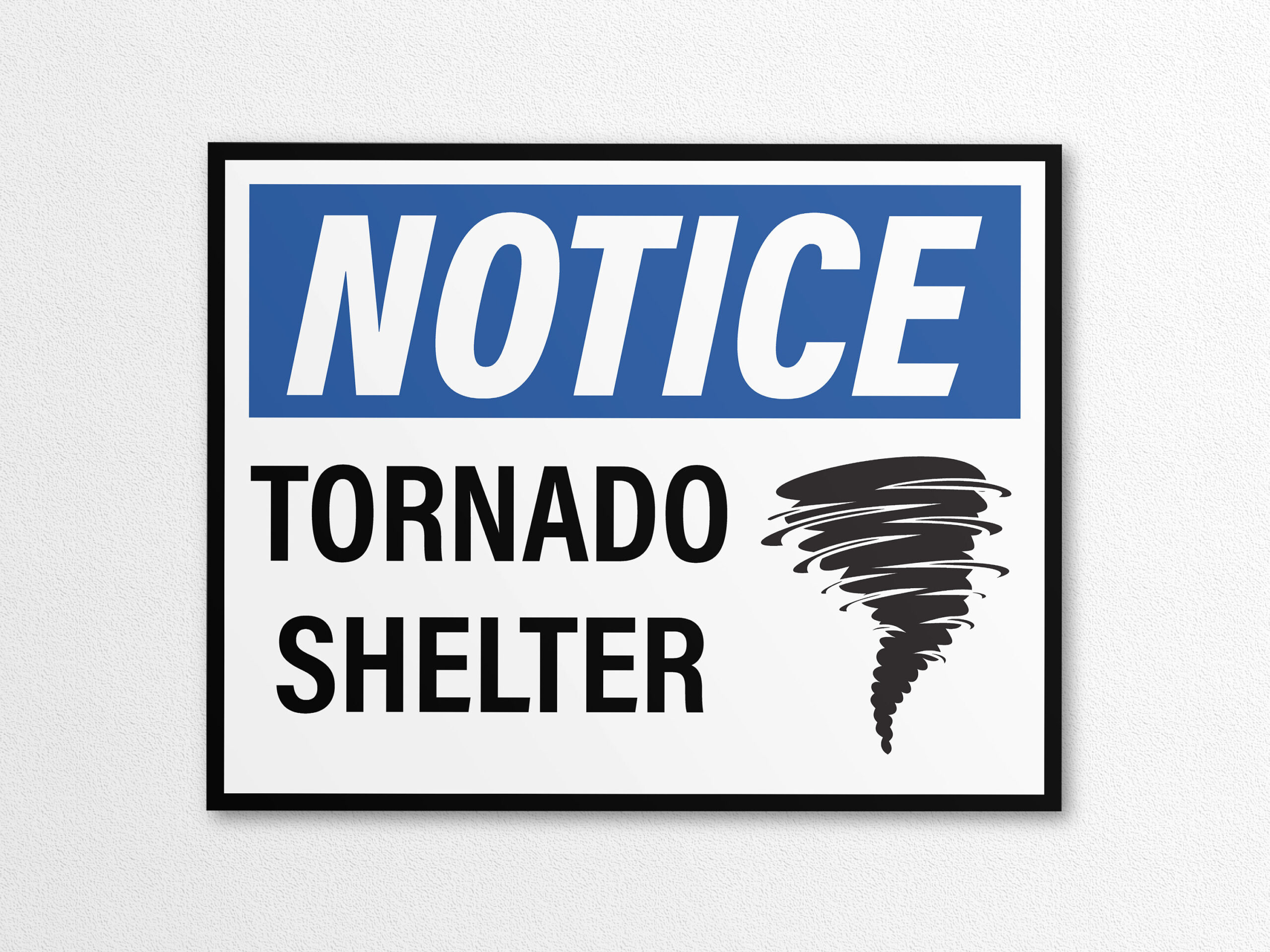 Printable Notice - Tornado Shelter Sign In Us Letter And A4 Sizes within Free Printable Tornado Shelter Signs