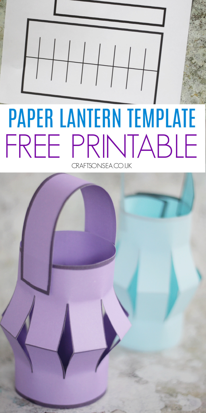 Printable Paper Lantern Template (Free Pdf) - Crafts On Sea within Free Printable Paper Lantern Templates