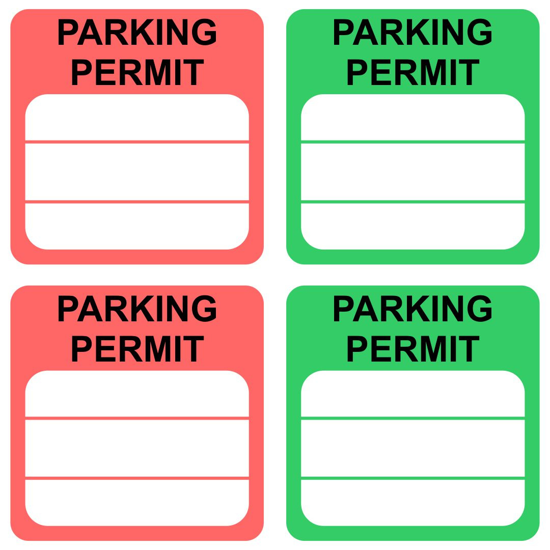 Printable Parking Permit - Printable Party Favors intended for Free Printable Parking Pass