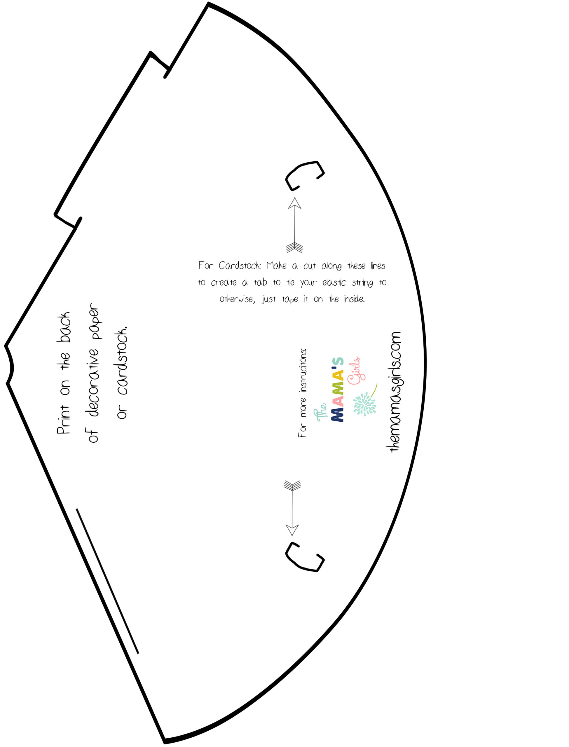 Printable Party Hat For Any Occasion - Themamasgirls for Free Printable Party Hat Pattern