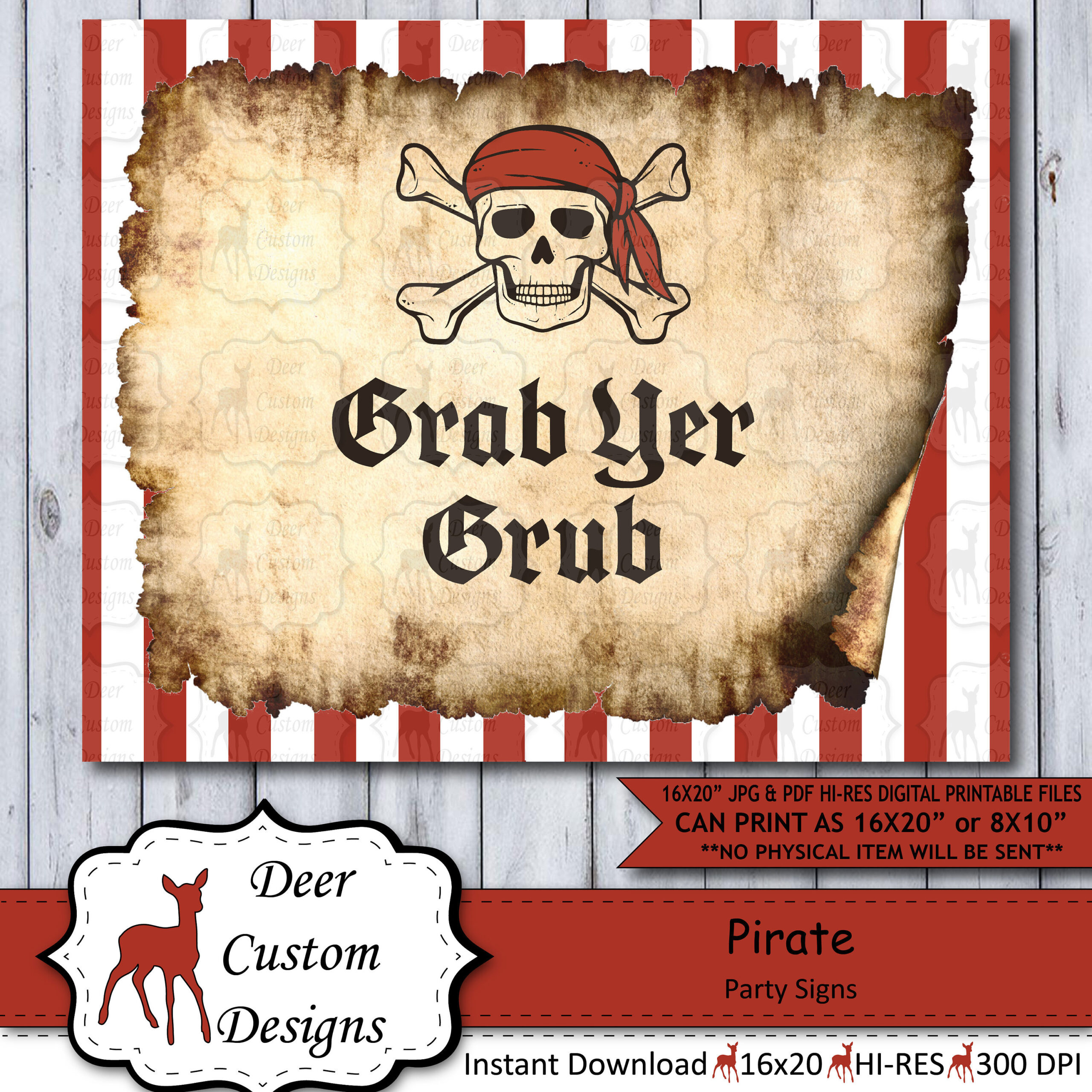 Printable Pirate Party Sign | Instant Digital Download | Pirate throughout Free Printable Pirate Signs