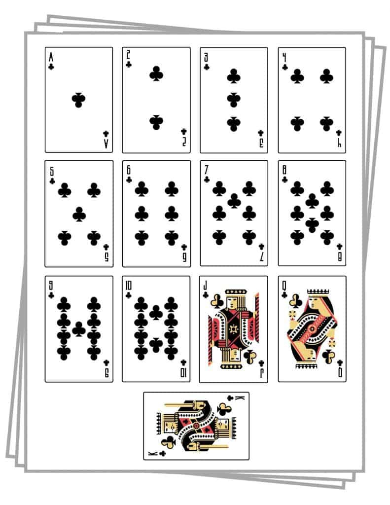 Printable Playing Cards (Free Pdf Sheets In 3 Sizes) regarding Deck Of Cards Template Free