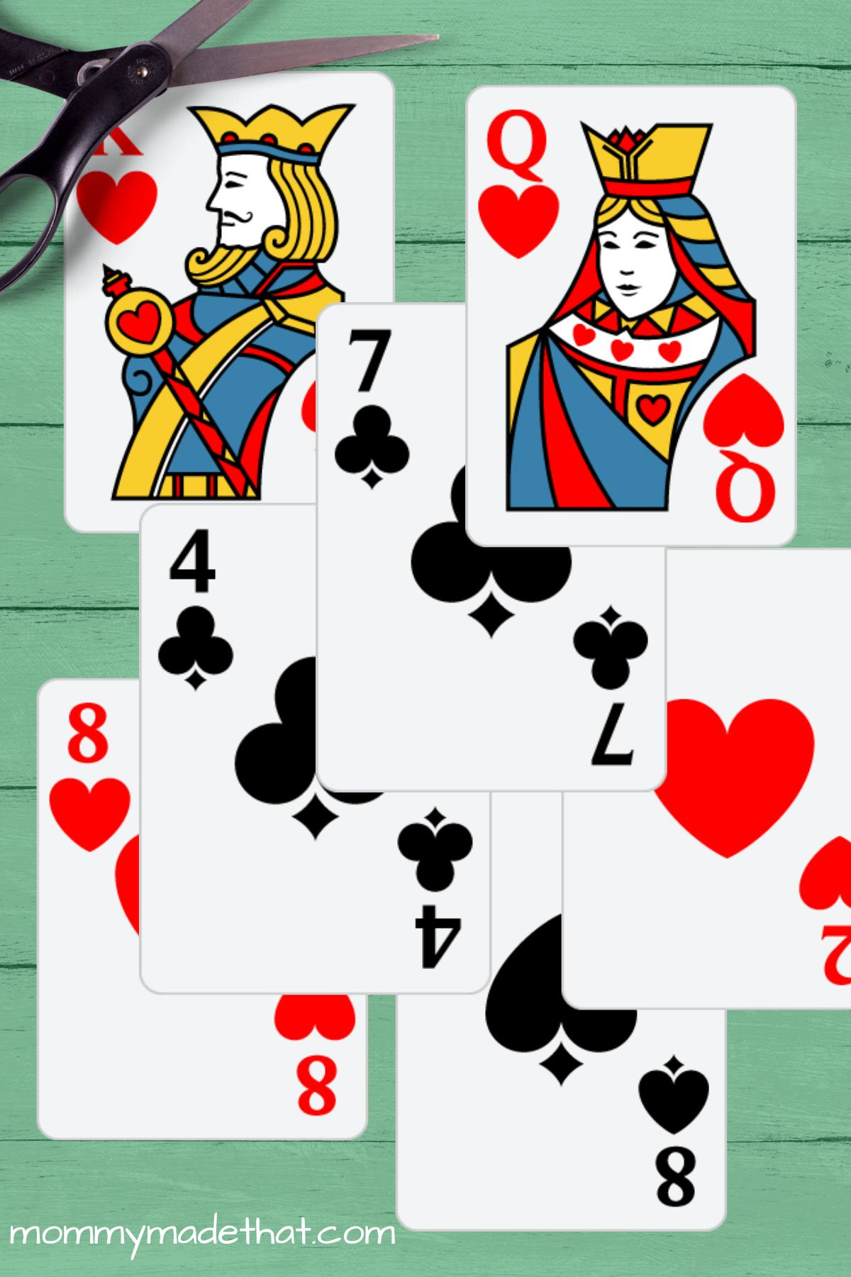 Printable Playing Cards (Free Printable Card Deck) with Deck of Cards Template Free