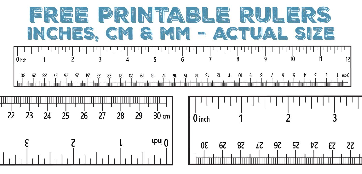 Printable Ruler - Free Accurate Ruler Inches, Cm, Mm - World Of in Free Printable Ruler