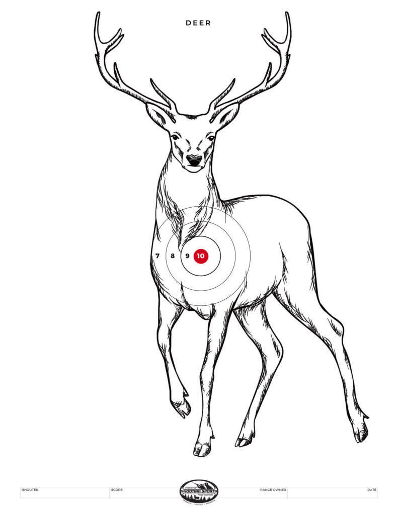 Printable Shooting Targets And Gun Targets • Nssf intended for Free Printable Bullseye