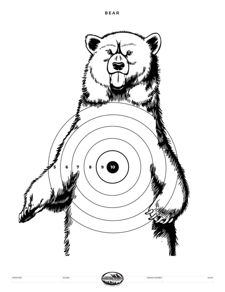Printable Shooting Targets And Gun Targets • Nssf regarding Free Printable Bullseye