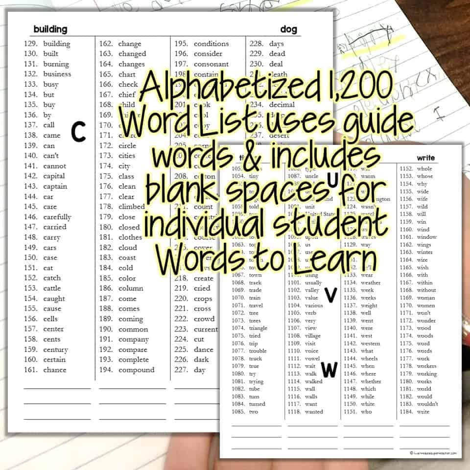 Printable Student Dictionary - with Free Printable Spelling Dictionary For Students