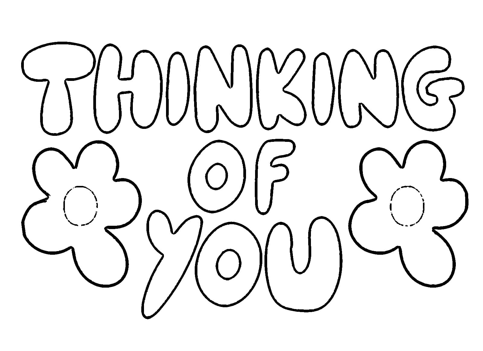 Printable Thinking Of You Coloring Page - Download, Print Or Color intended for Free Printable Thinking of You Coloring Pages