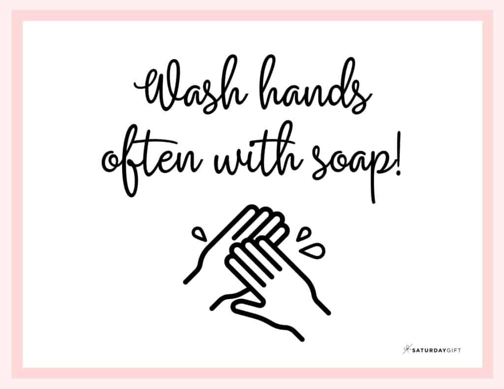 Printable Wash Hands Sign - Cute (&amp;amp; Free!) Wall Art Designs within Free Printable Wash Your Hands Sign