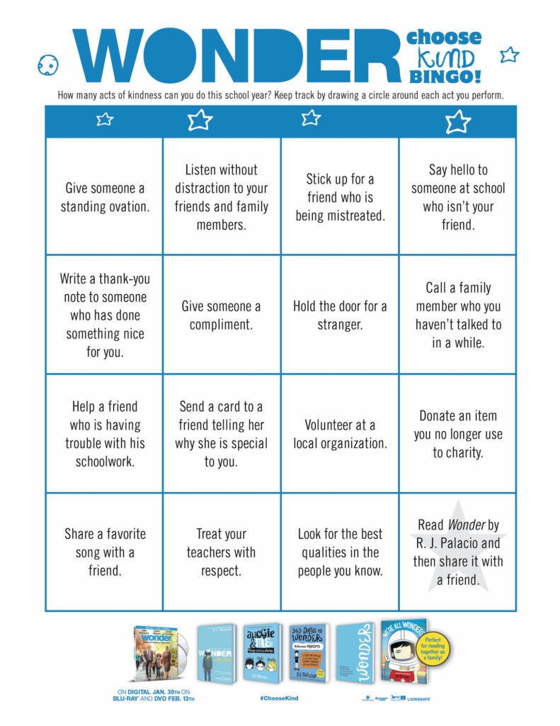 Printable Wonder Activity Sheets + Bluray Giveaway - Life. Family. Joy in Wonder Book Free Printables