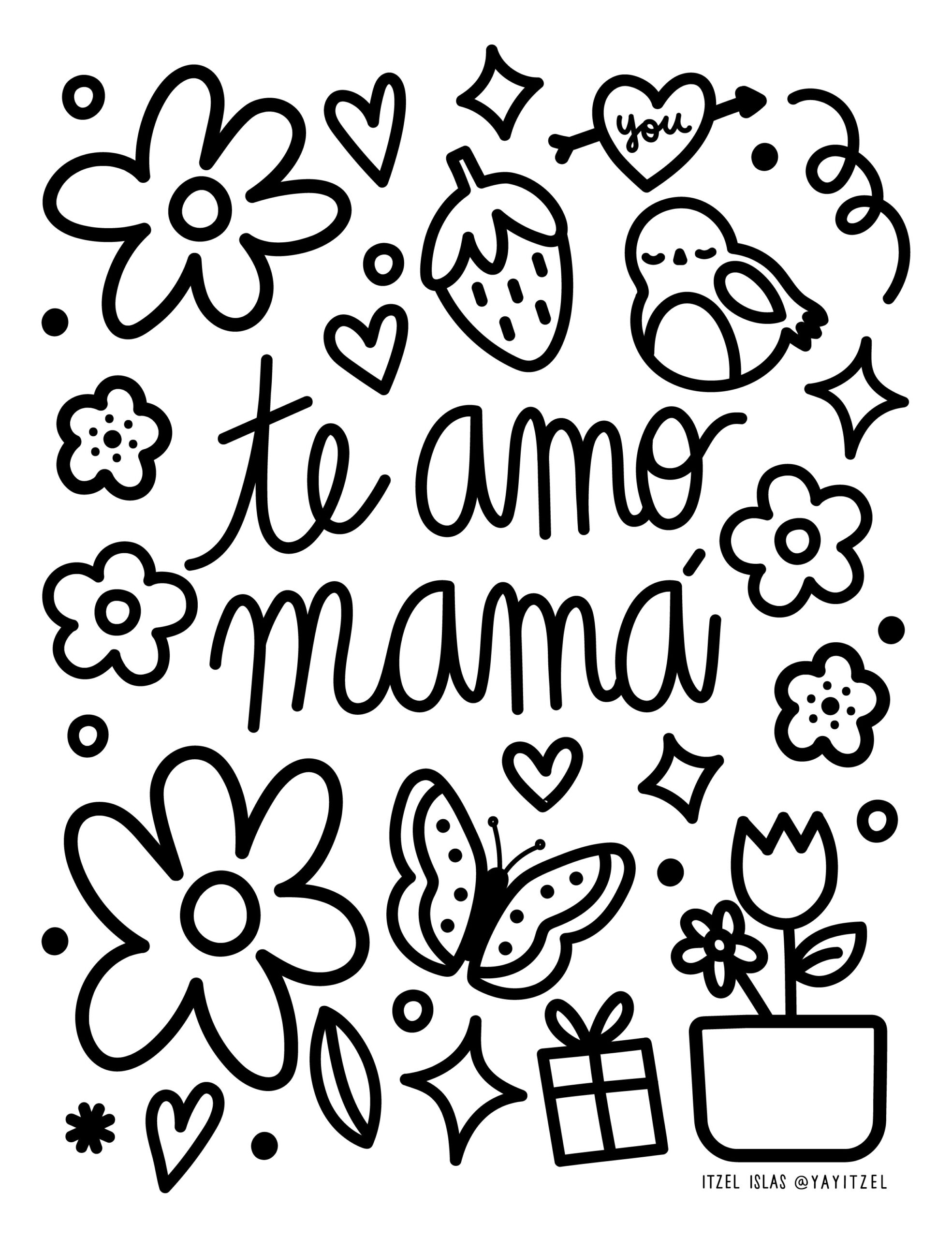 Printables - Free Coloring Pages &amp;amp; Learning Worksheets | Hp intended for Free Spanish Mothers Day Cards Printable