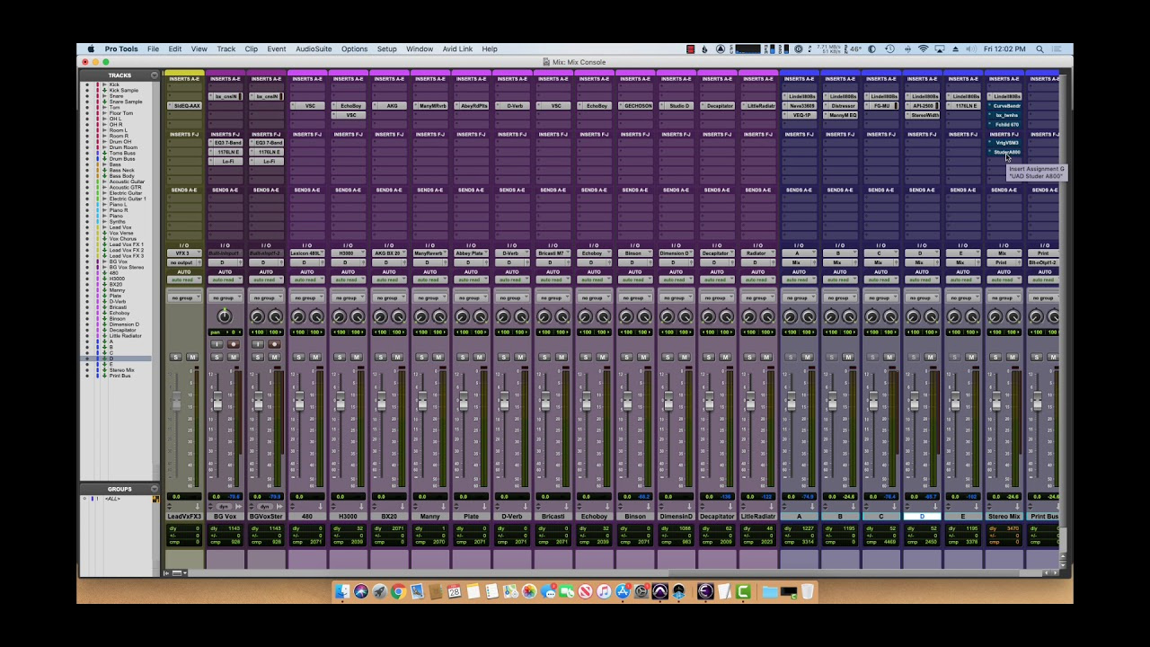 Pro Audio: Pro Tools Mixing Workflow &amp;amp; Free Template Download pertaining to Free Pro Tools Templates