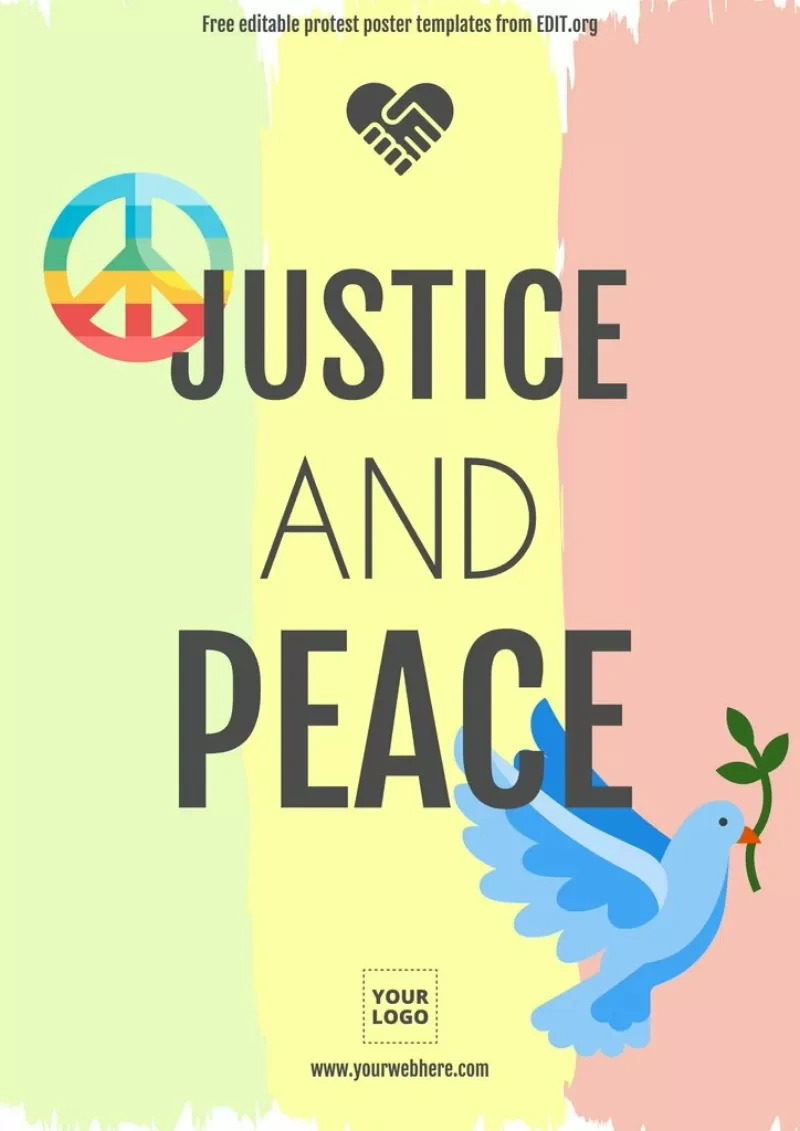 Protest Poster Designs To Customize Online with Free Printable Protest Posters