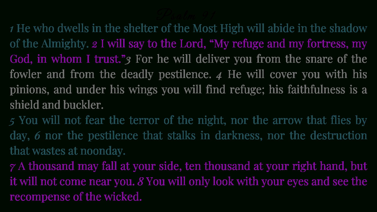 Psalm 91 Free Printout ~ Green Eyed Grace inside Psalm 91 Free Printable