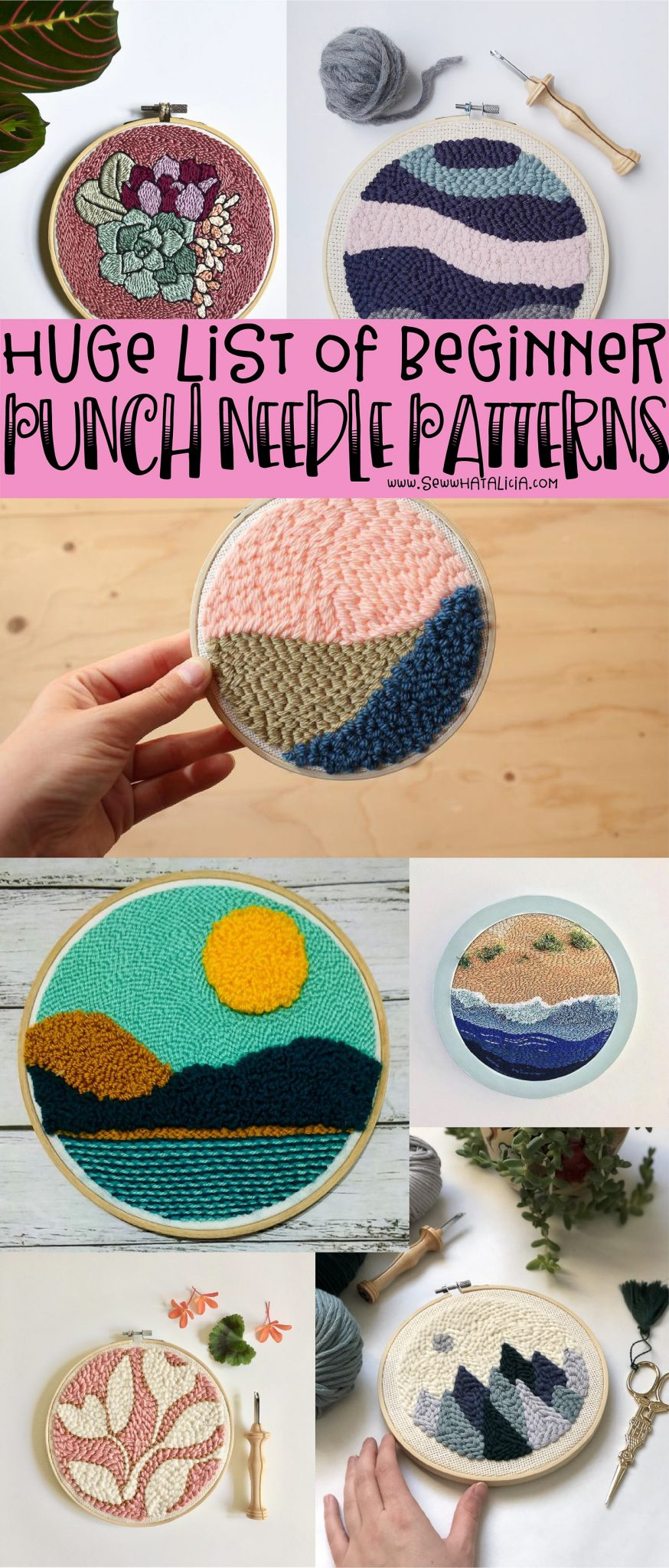 Punch Needle Patterns For Beginners - Sew What, Alicia? intended for Punch Needle Printable Patterns