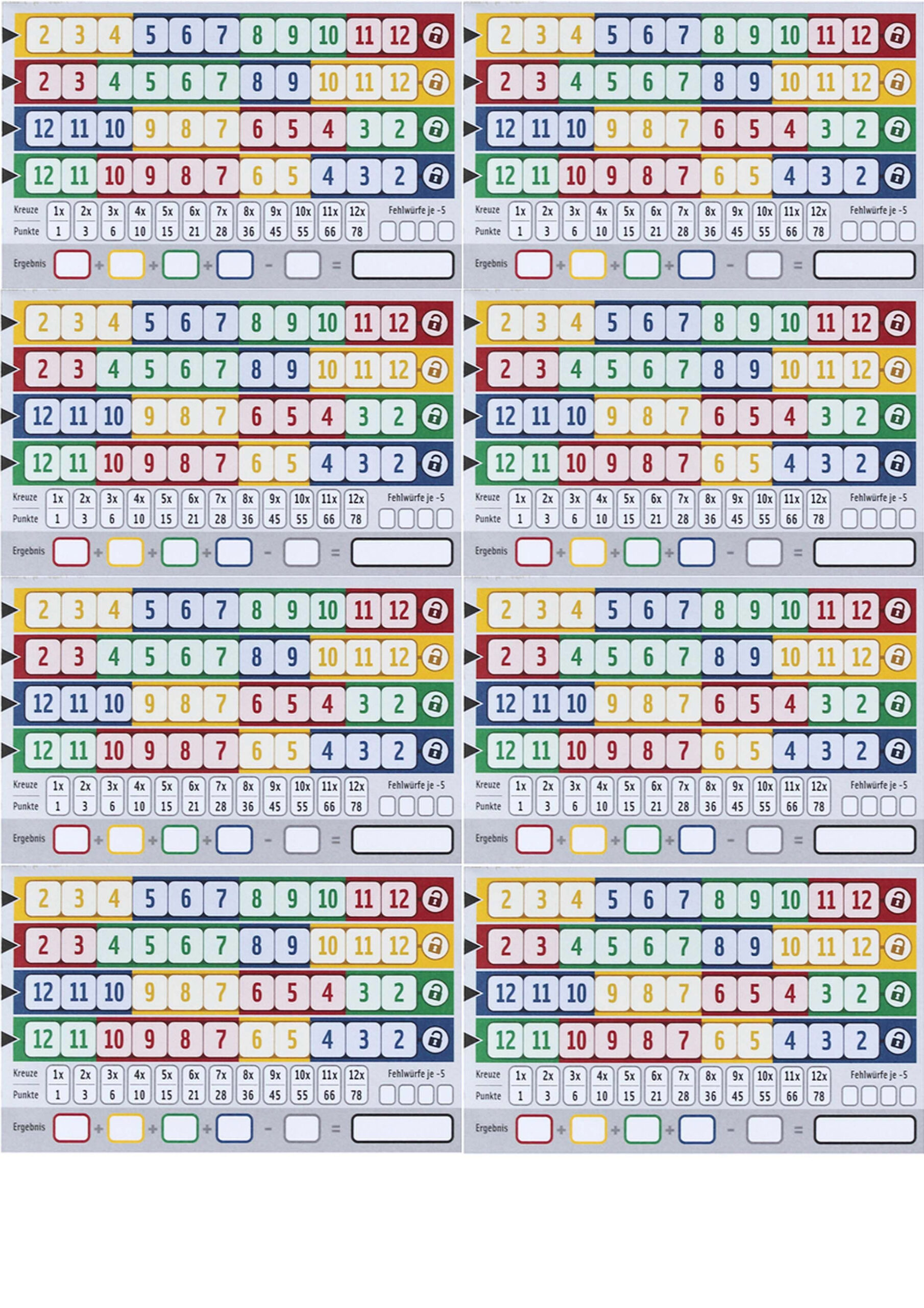 Quixx Score Sheet Printable - Google Search with Free Printable Qwixx Score Sheet