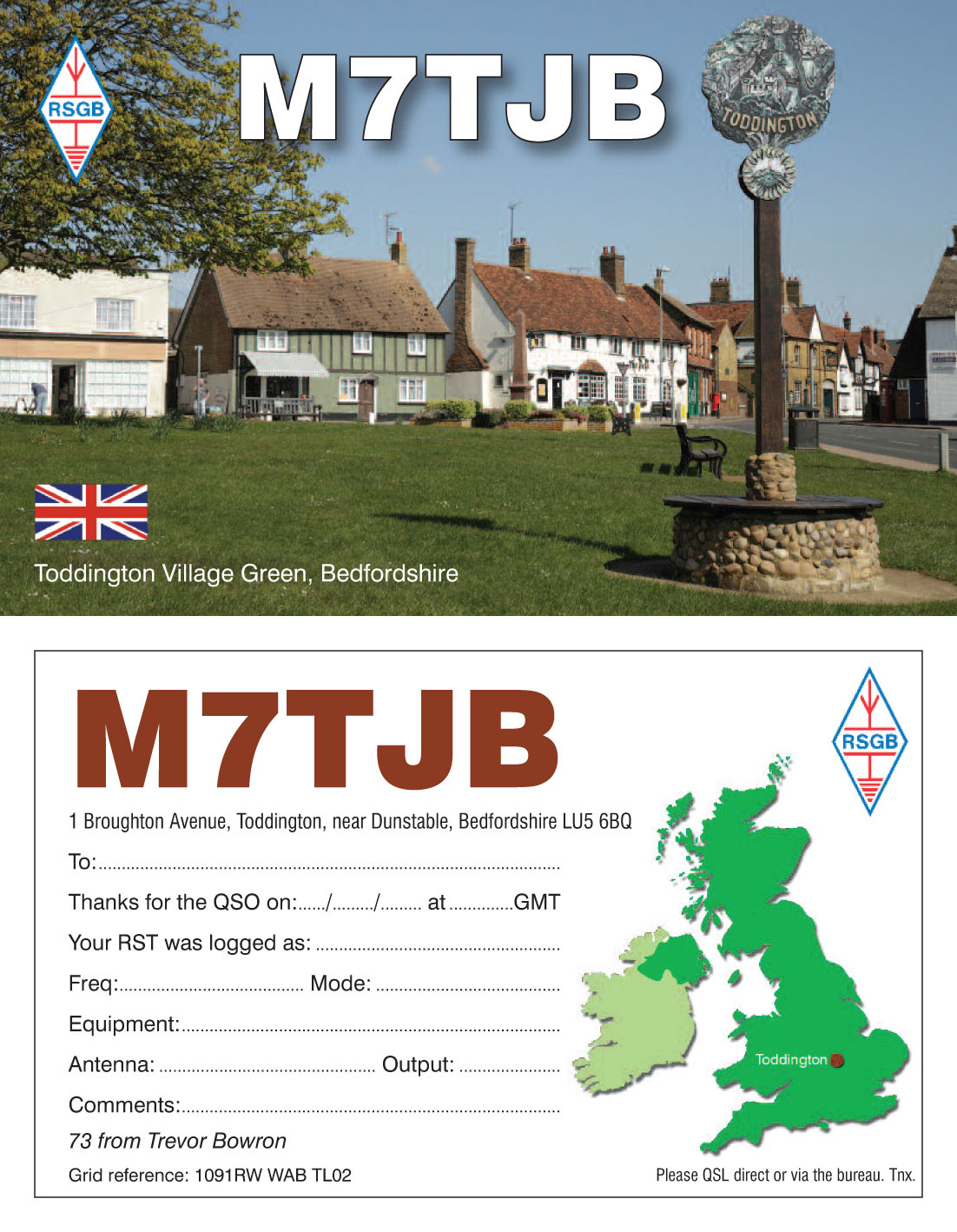Radio Amateur Qsl Card Printers Uk - Examples Of Printed Qsl Cards for Qsl Card Templates Free