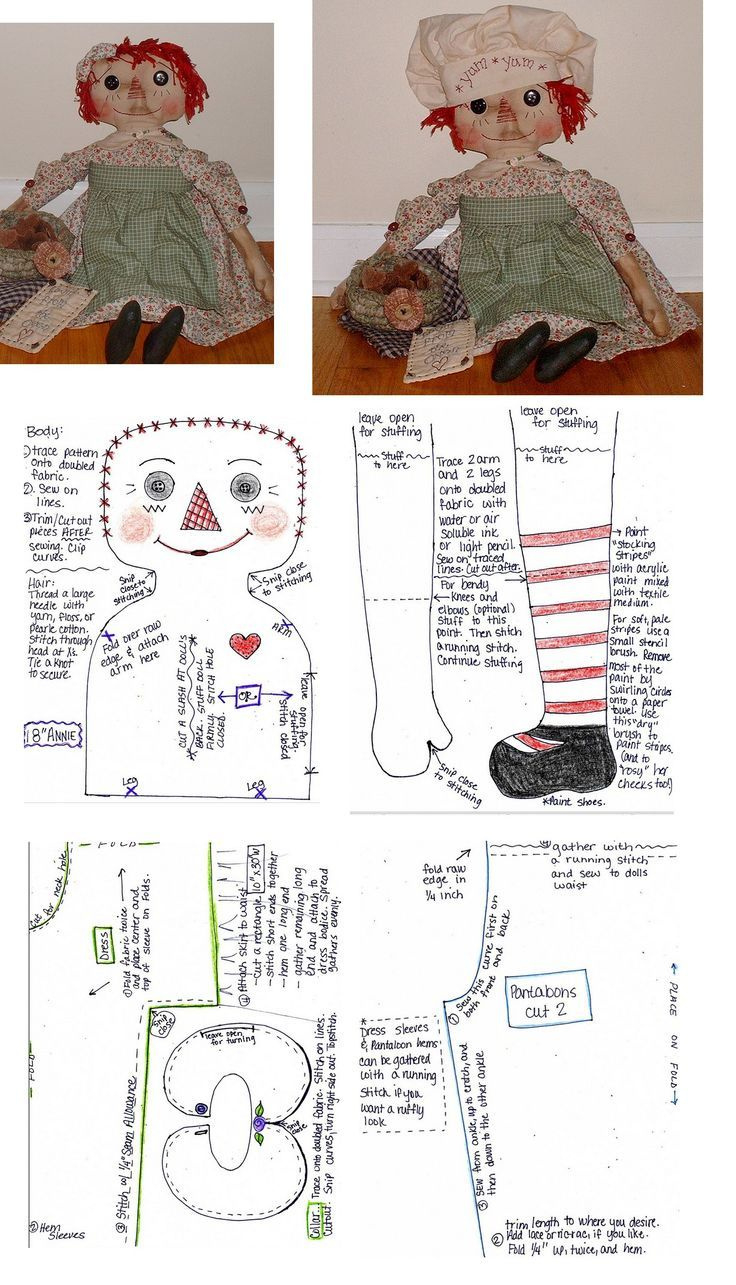 Rag Doll Pattern .Nims. Primitive Doll Patterns, Doll Sewing 5C7 regarding Free Printable Raggedy Ann Pattern