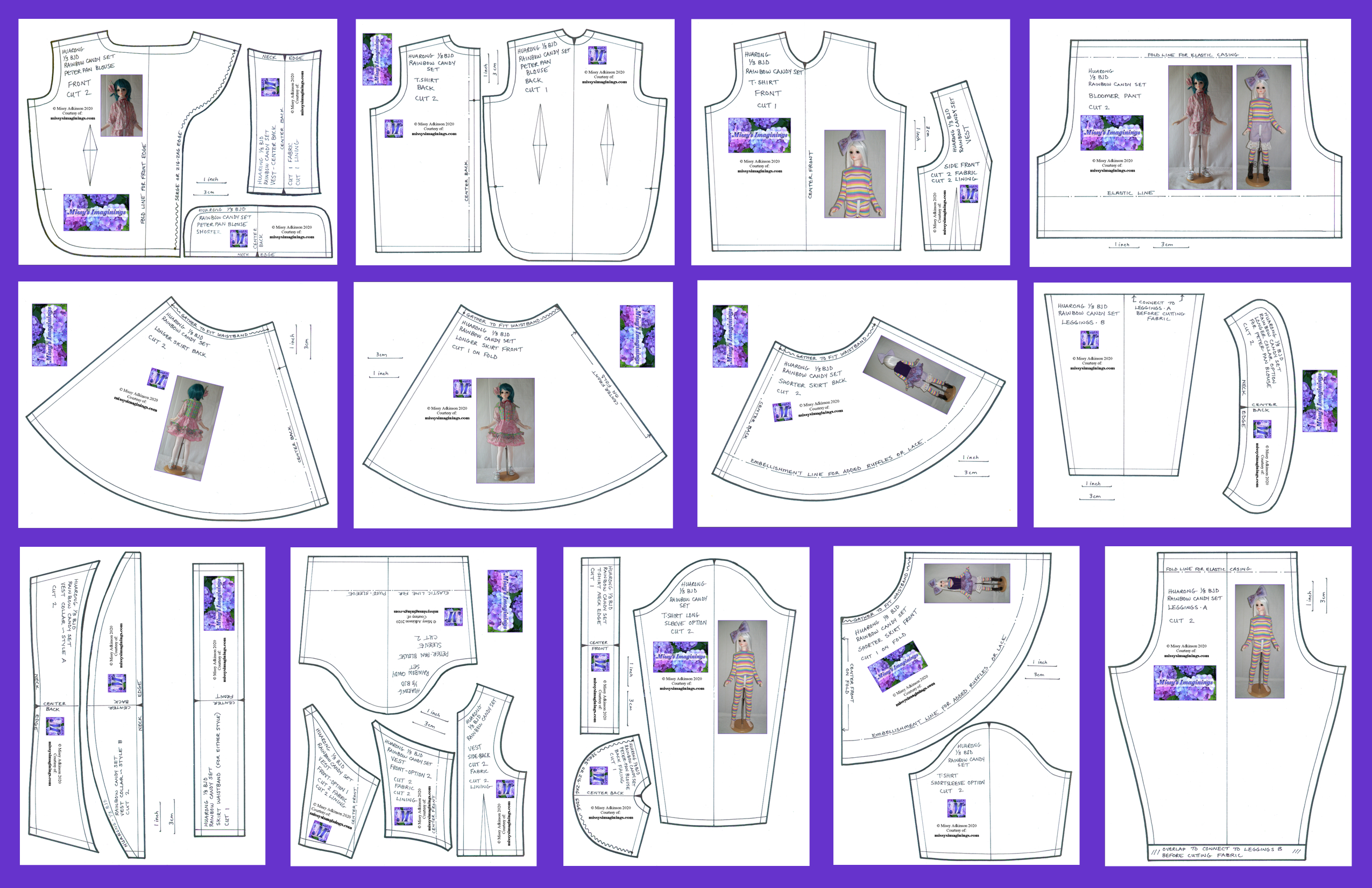 Ready To Print – (1/3) Female Doll Patterns – Missy&amp;#039;S Imaginings regarding Printable Bjd Doll Clothes Patterns Free