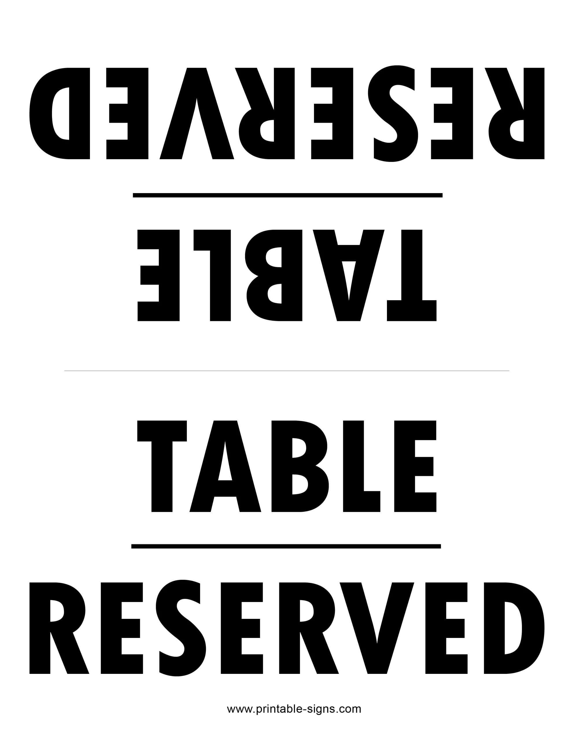 Reserved Signs For Tables Printable Reserved Signs For Tables throughout Free Printable Reserved Table Signs Template