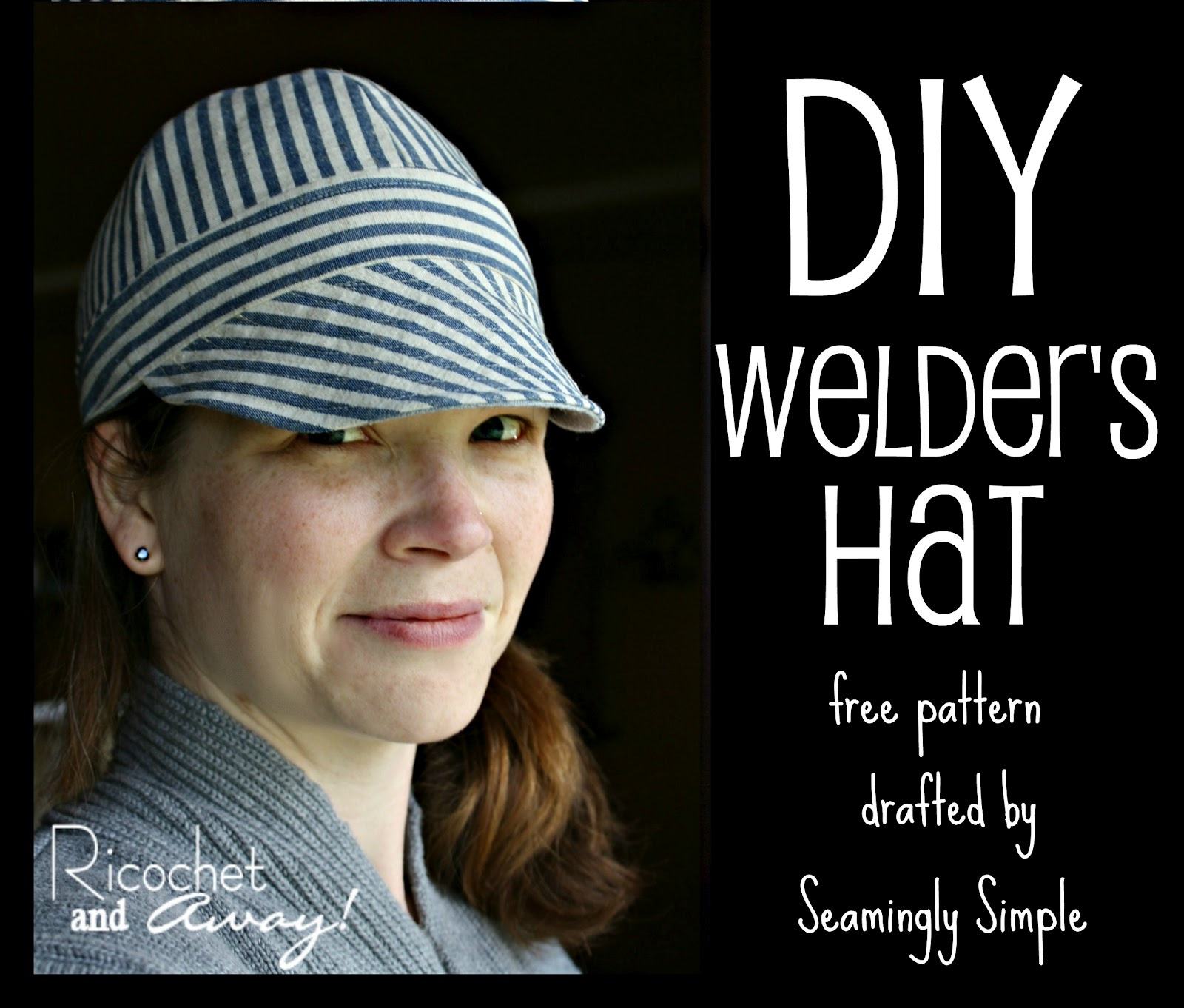Ricochet And Away!: Welder&amp;#039;S Hat: I Found A Free Pattern! for Printable 6 Panel Welding Cap Pattern Free