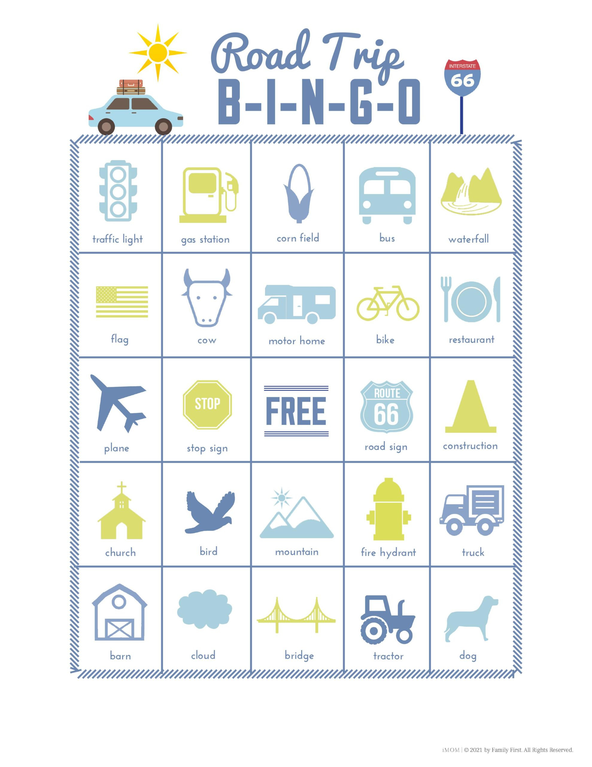 Road Trip Games For Summer - Imom with Free Printable License Plate Bingo
