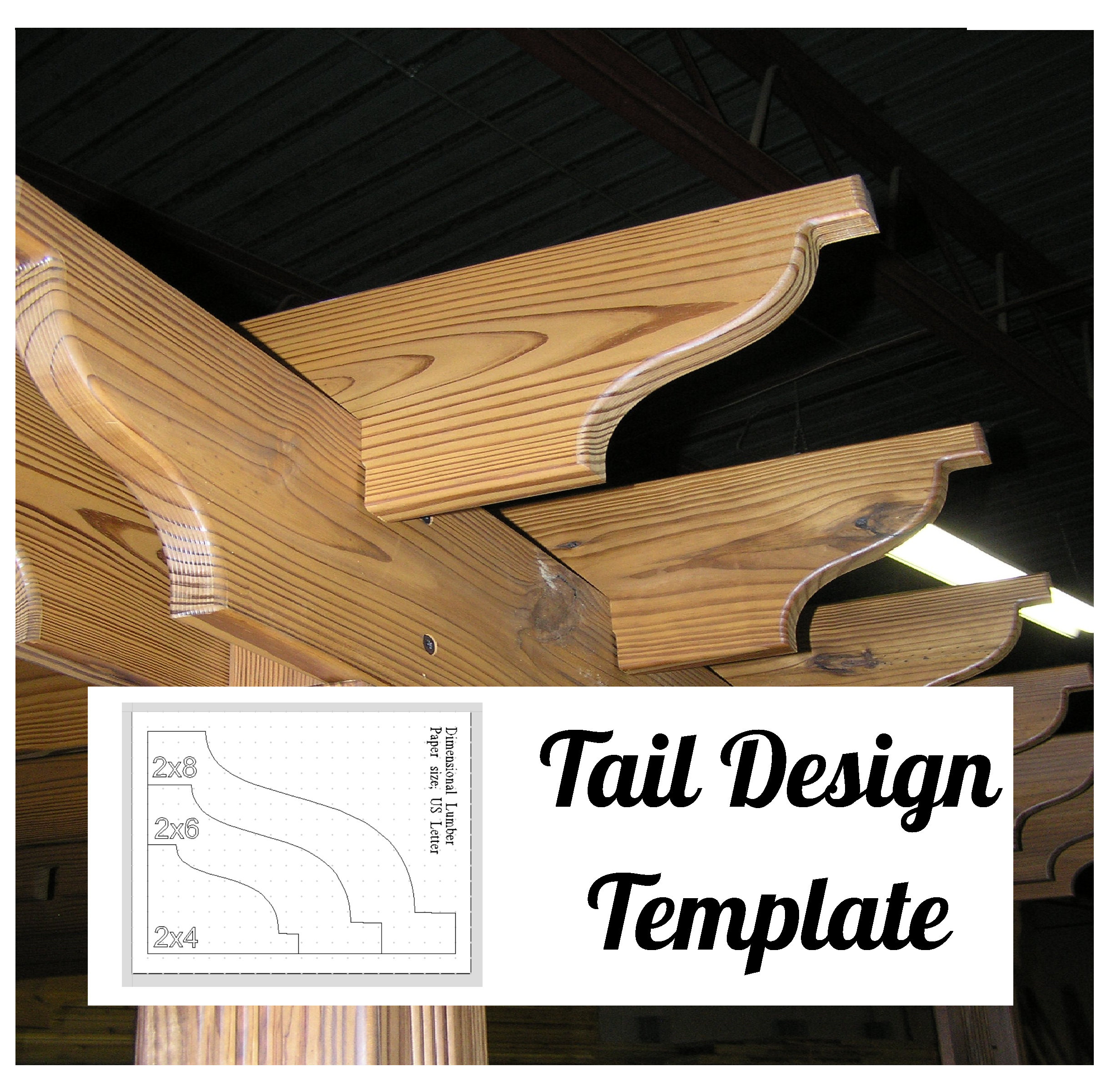 Roma Pergola Tail Design Template - Etsy Uk pertaining to Printable Pergola End Cut Patterns