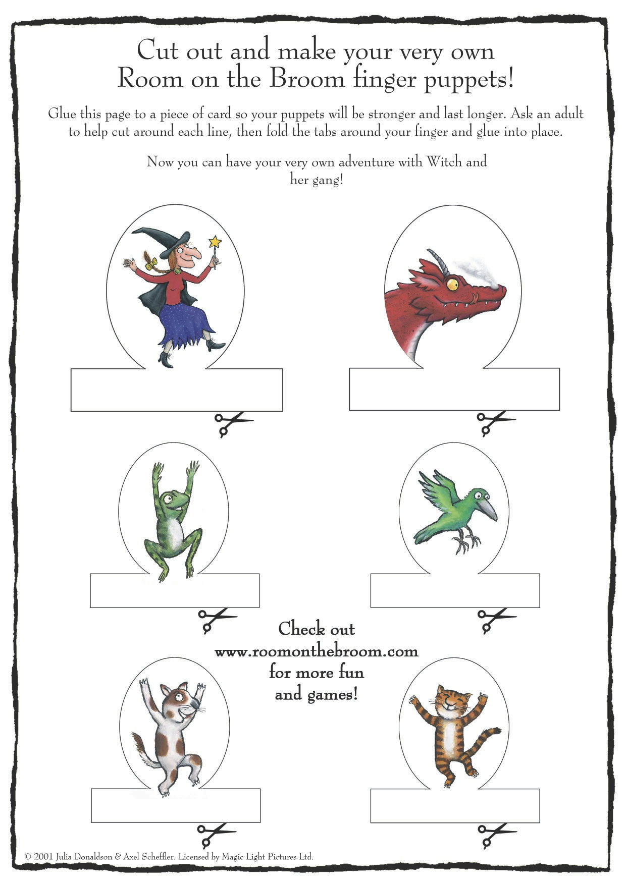 Room On The Broom | Kindergarten Nana throughout Room On the Broom Printables Free