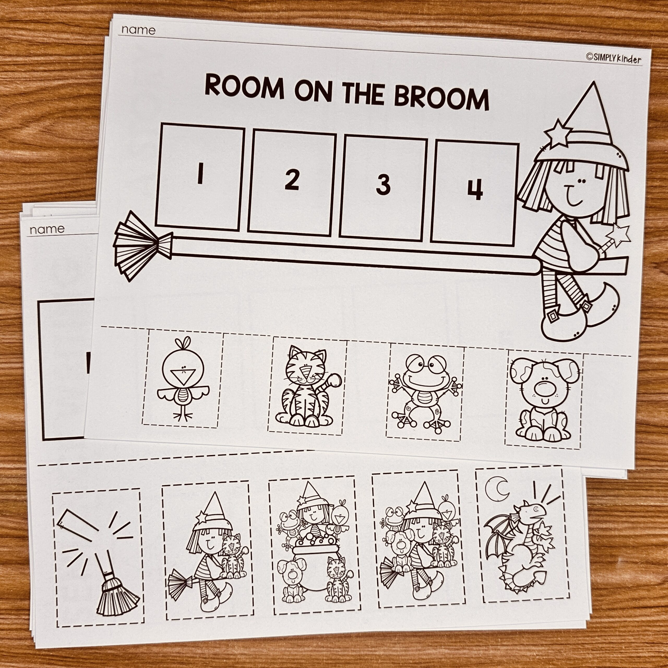 Room On The Broom Sequencing - Simply Kinder Plus inside Room On the Broom Printables Free