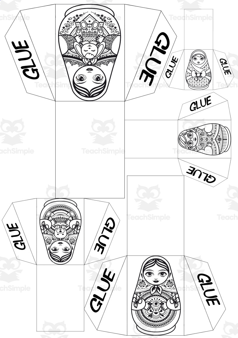 Russian Nesting Doll Craft regarding Free Printable Russian Nesting Dolls