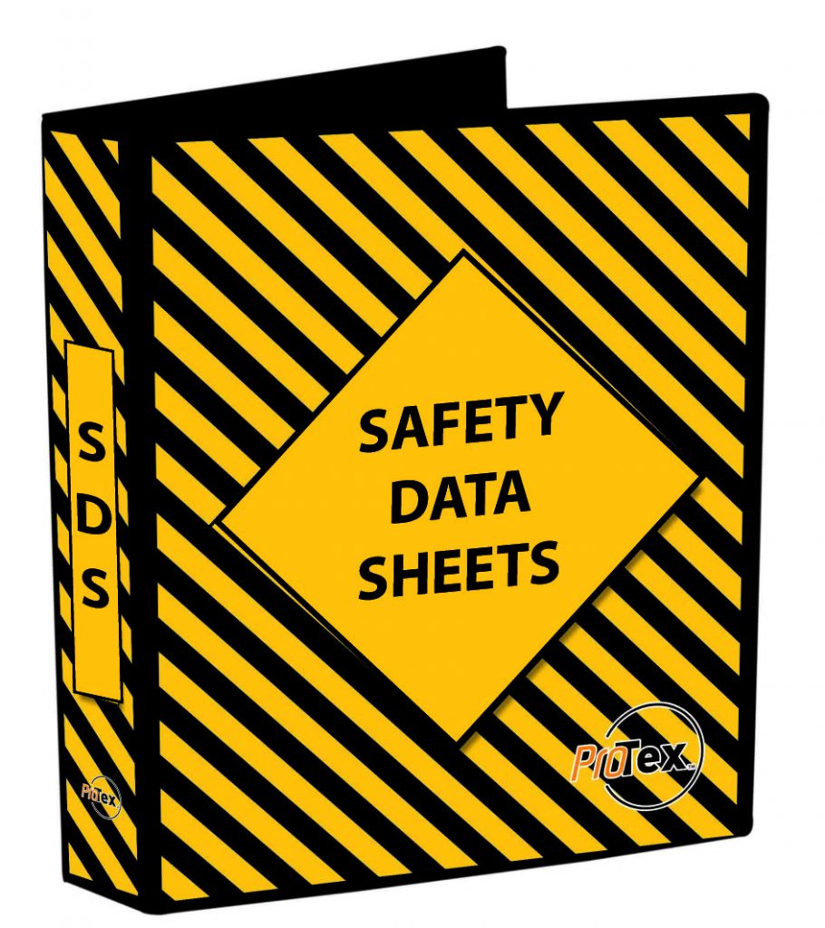 Safety Data Sheet Binder Yellow/Black | Uniform Safety Signs with Printable Msds Binder Cover Sheet Free