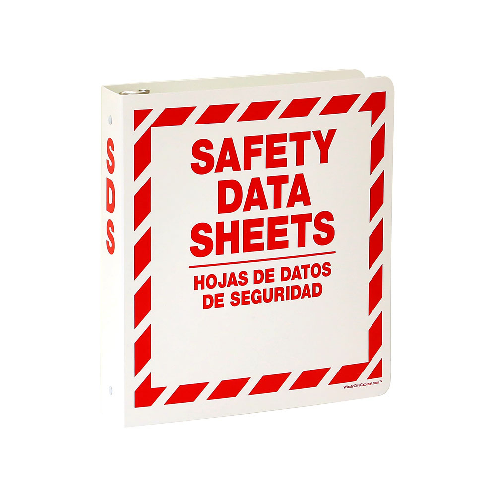 Safety Data Sheets (Sds) 3 Ring Binder – Windy City Cabinet with regard to Printable Msds Binder Cover Sheet Free