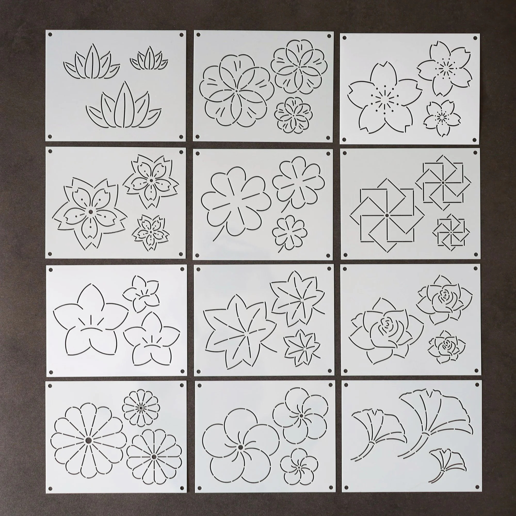 Sashiko Stencils - Collection J — Mont Bleu regarding Free Printable Sashiko Patterns