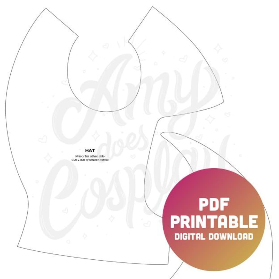 Schnittmuster Für Hut / Hut Von Jester - Etsy Österreich with regard to Free Printable Jester Hat Pattern