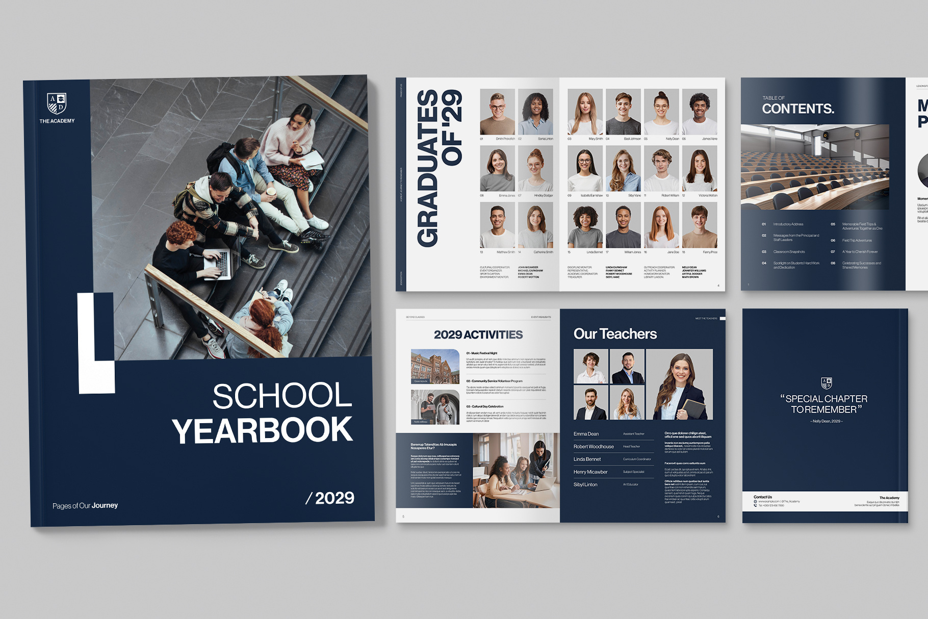 School Yearbook Template - Brandpacks in Yearbook Templates Free Download