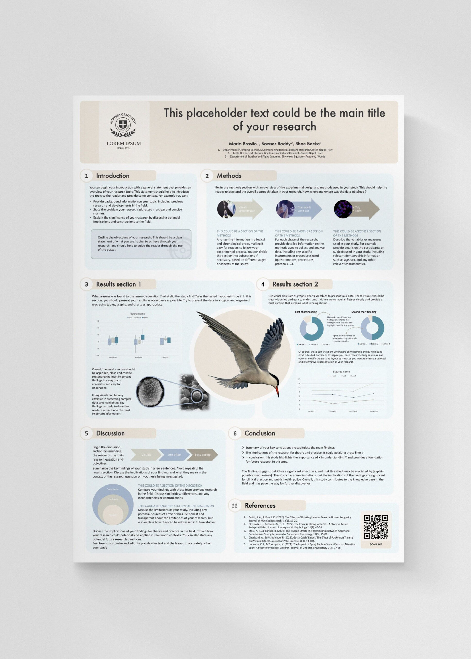Scientific Poster Template | A0 Portrait Powerpoint For Conference throughout A0 Portrait Poster Template Free Download