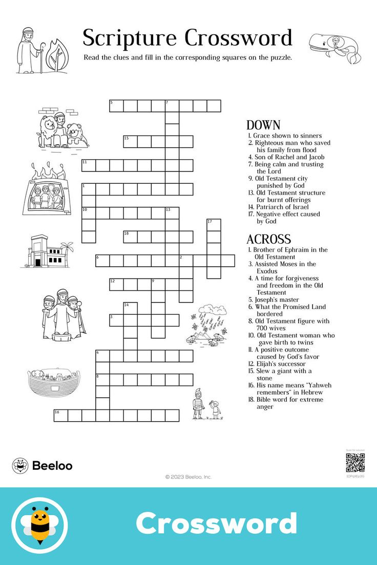 Scripture Crossword with Free Printable Bible Cryptograms With Answers