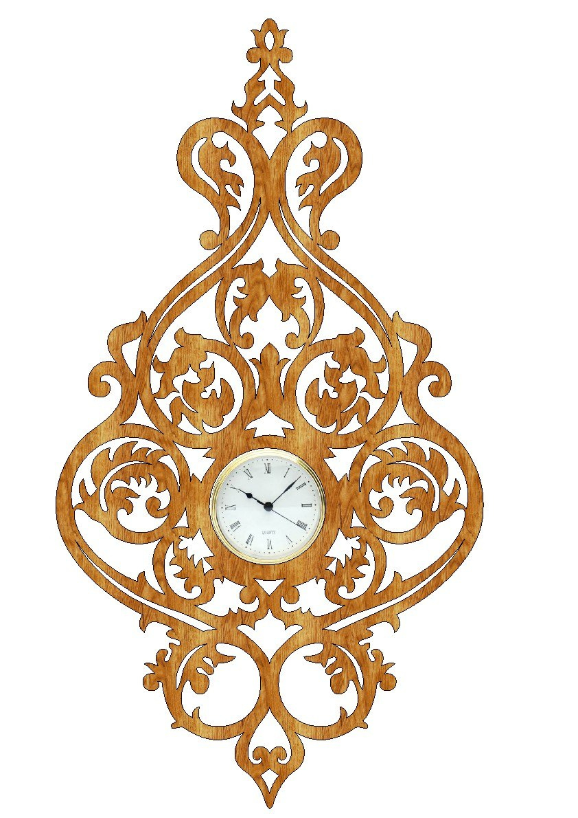 Scroll Saw Clock Pdf File Free Download - 3Axis.co pertaining to Printable Scroll Saw Clock Patterns