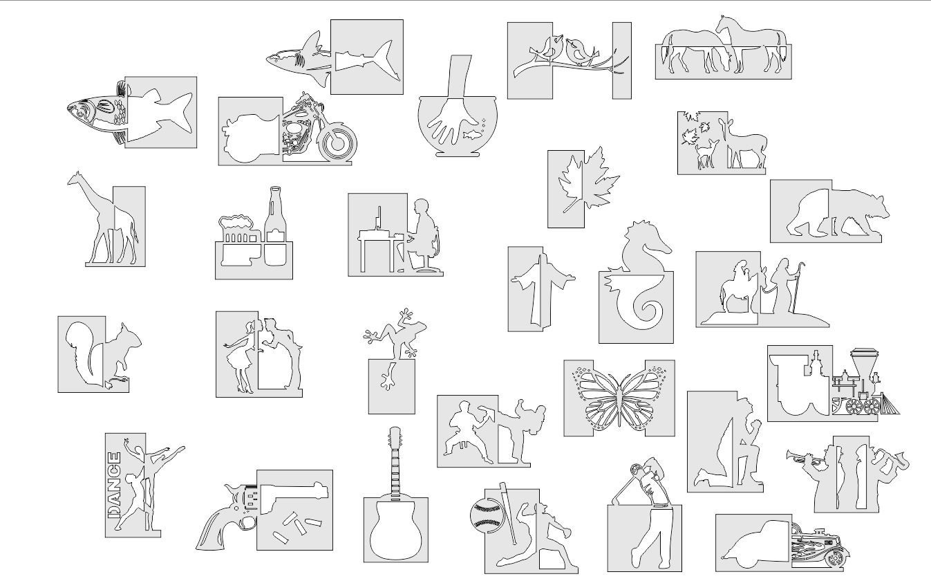 Scroll Saw Patterns Arts Cdr Dxf Vector Pack – Dxf Downloads for Free Printable 3D Scroll Saw Patterns