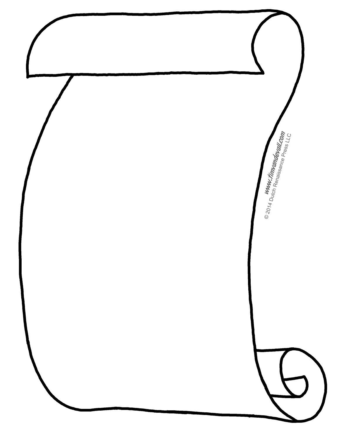 Scroll-Template - Tim'S Printables throughout Free Printable Scroll Template