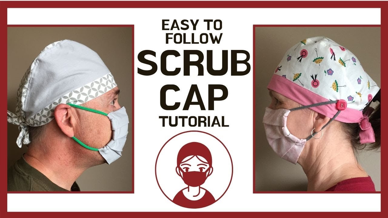 Scrub Cap With Ties For Men Or Women!!! Free Printable Pattern!!! regarding Free Printable Scrub Cap Pattern For Long Hair