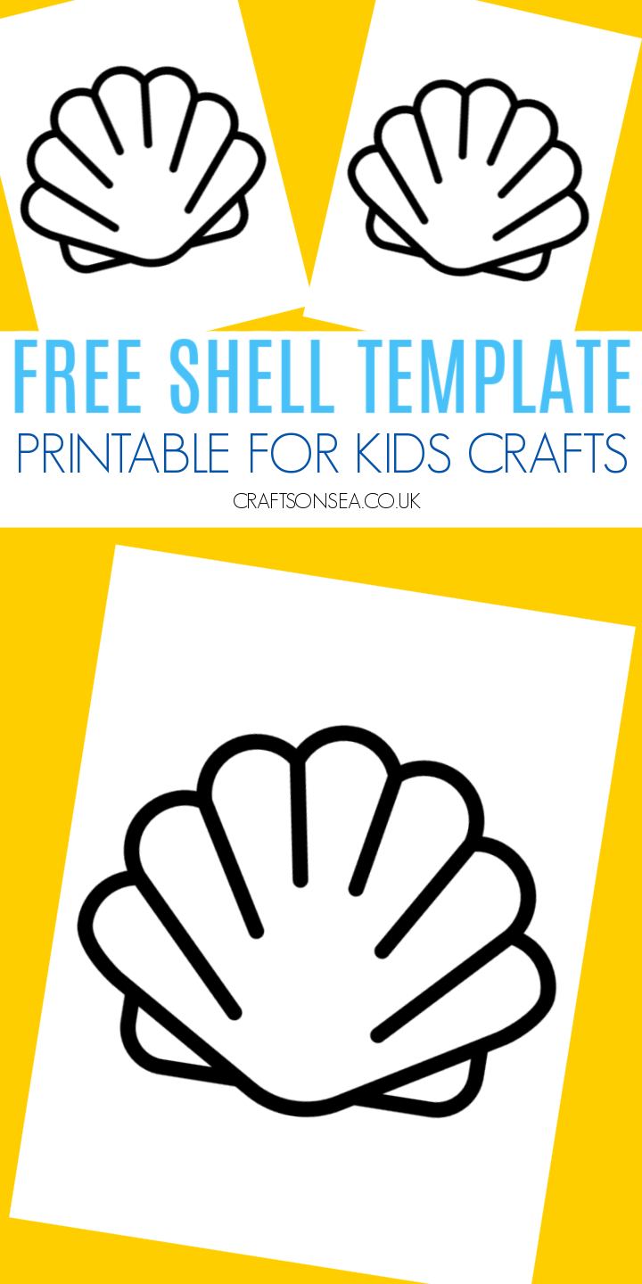 Seashell Template (Free Printable Pdf) - Crafts On Sea inside Free Printable Shell Templates