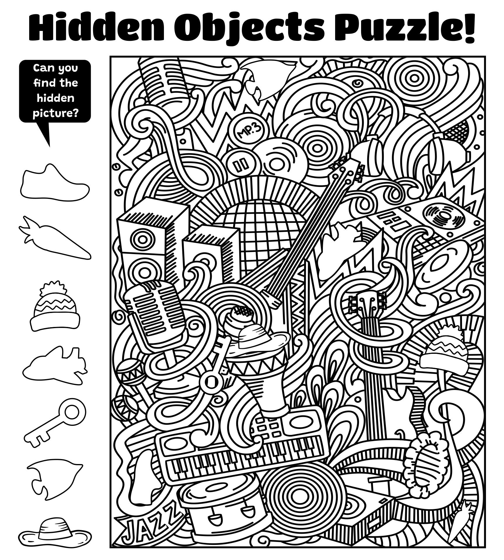 Seek And Find Printables For Kids 2-4 Hidden Objects For - Etsy with regard to Free Seek and Find Printables