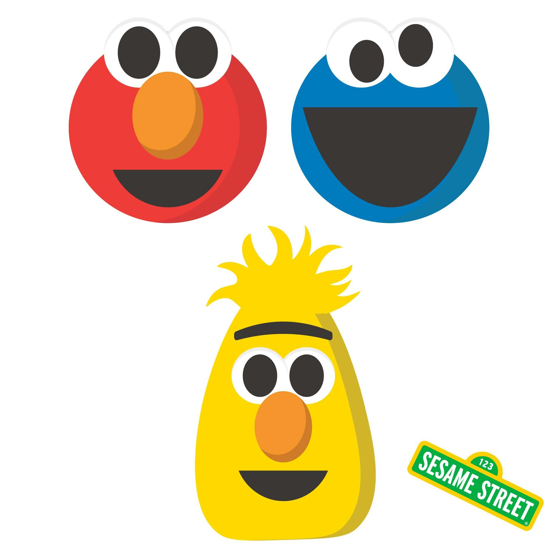 Sesame Street Face Templates - 10 Free Pdf Printables | Printablee with regard to Free Printable Sesame Street Character Faces