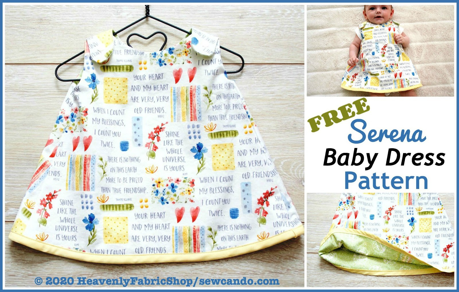 Sew Can Do: Back To Sewing + Free Serena Baby Dress Pattern! regarding Free Printable 18month Toddler Dress Pattern