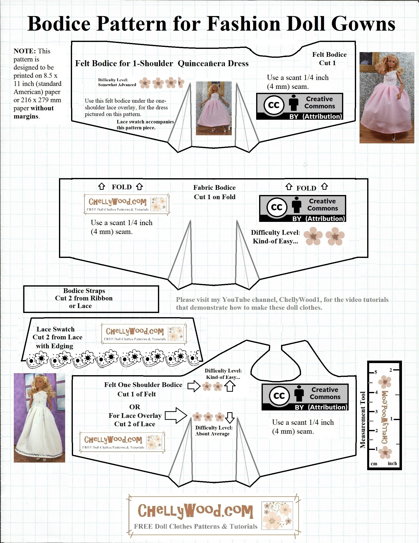 Sewing For #Dolls: Free Barbie #Wedding Dress Patterns - Free Doll inside Free Printable Wedding Dress Patterns